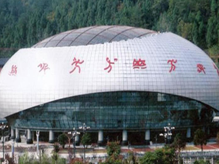 石景山体育中心球形网架加工安装